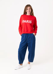 Flick Denim Barrel Leg Trouser