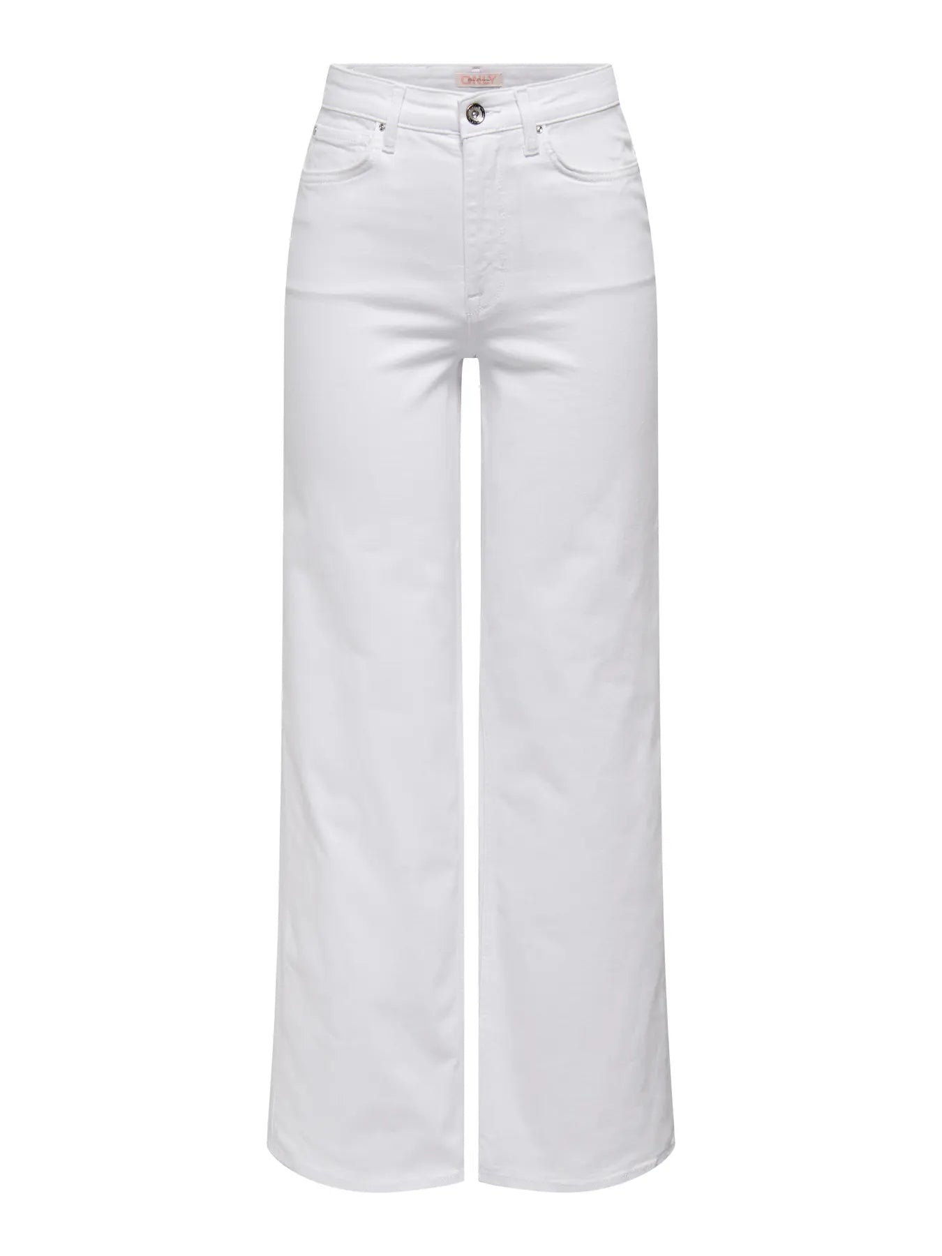 Madison White Wide-Leg Jeans