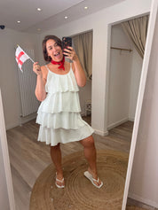 Sophie White Ruffle Dress