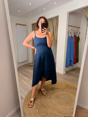 Cassandra Linen Midi Dress