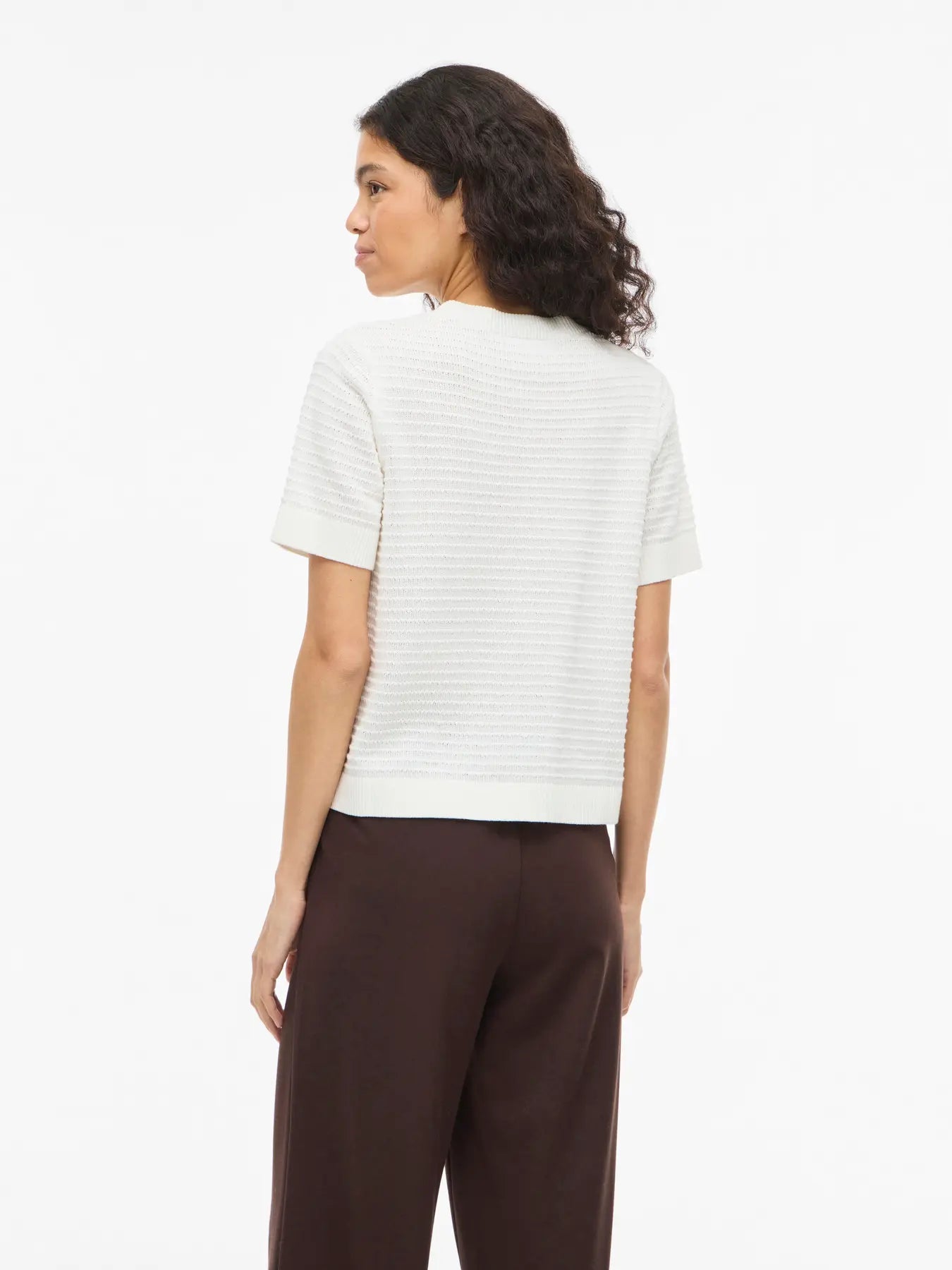 Ollo Textured T-shirt Style Knit