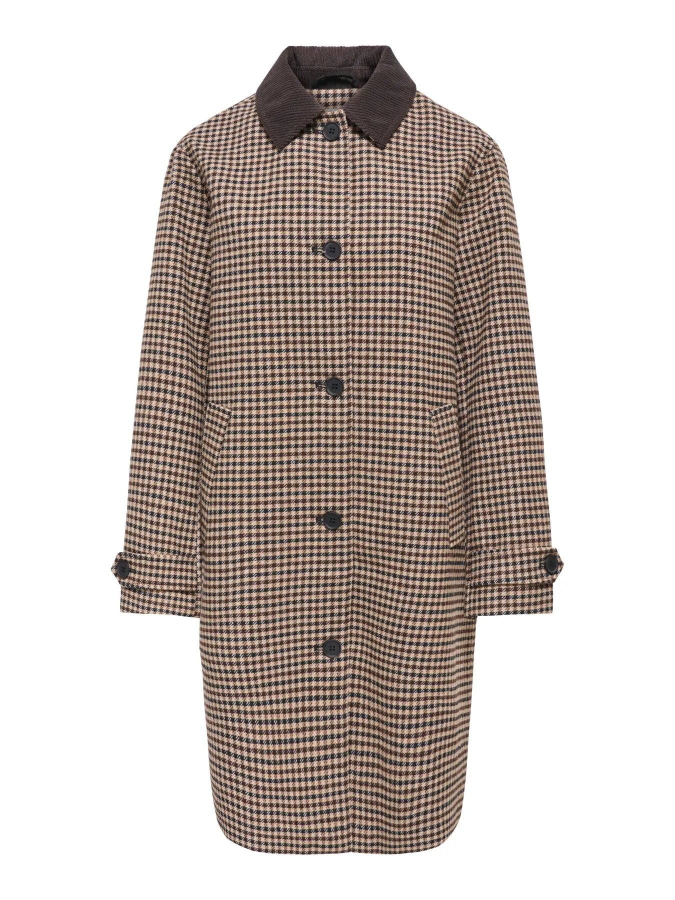Valerie Wool Blend Checked Coat