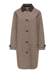Valerie Wool Blend Checked Coat