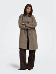 Valerie Wool Blend Checked Coat