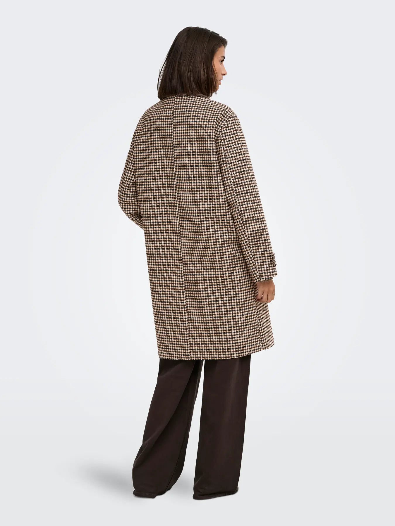 Valerie Wool Blend Checked Coat