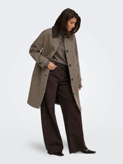 Valerie Wool Blend Checked Coat