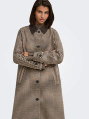 Valerie Wool Blend Checked Coat