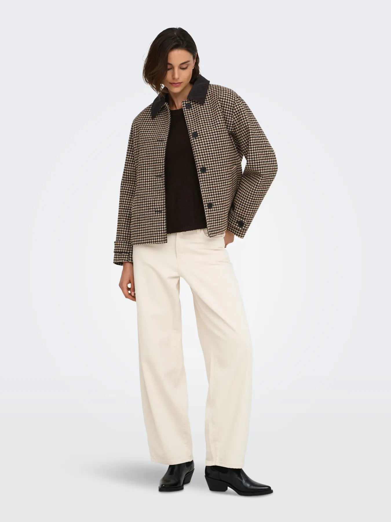 Valerie Short Checked Jacket