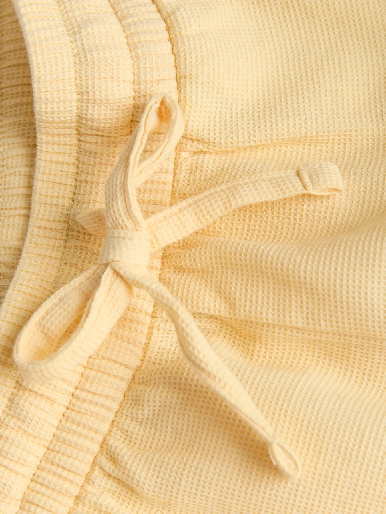 Global Waffle Shorts Yellow