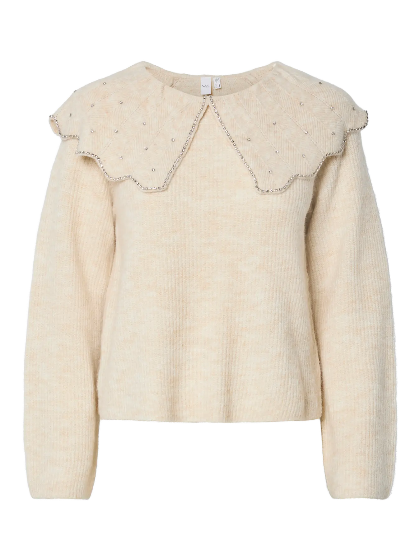 Charma Collar Detail Knit Pullover