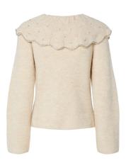 Charma Collar Detail Knit Pullover