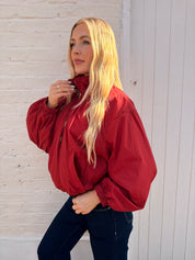 Lily Red Bomber Jacket