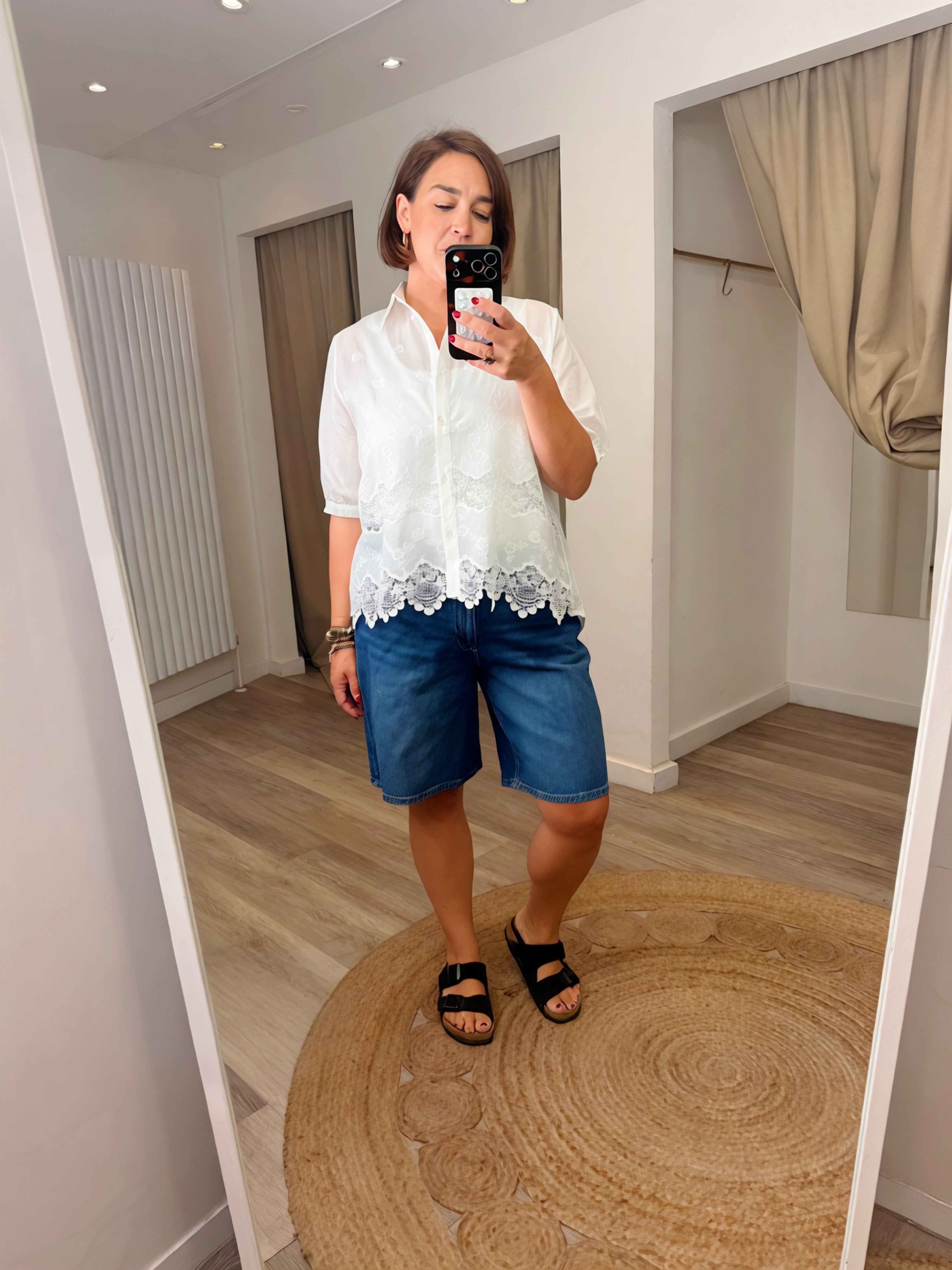 Sandy Embroidered Shirt Blouse