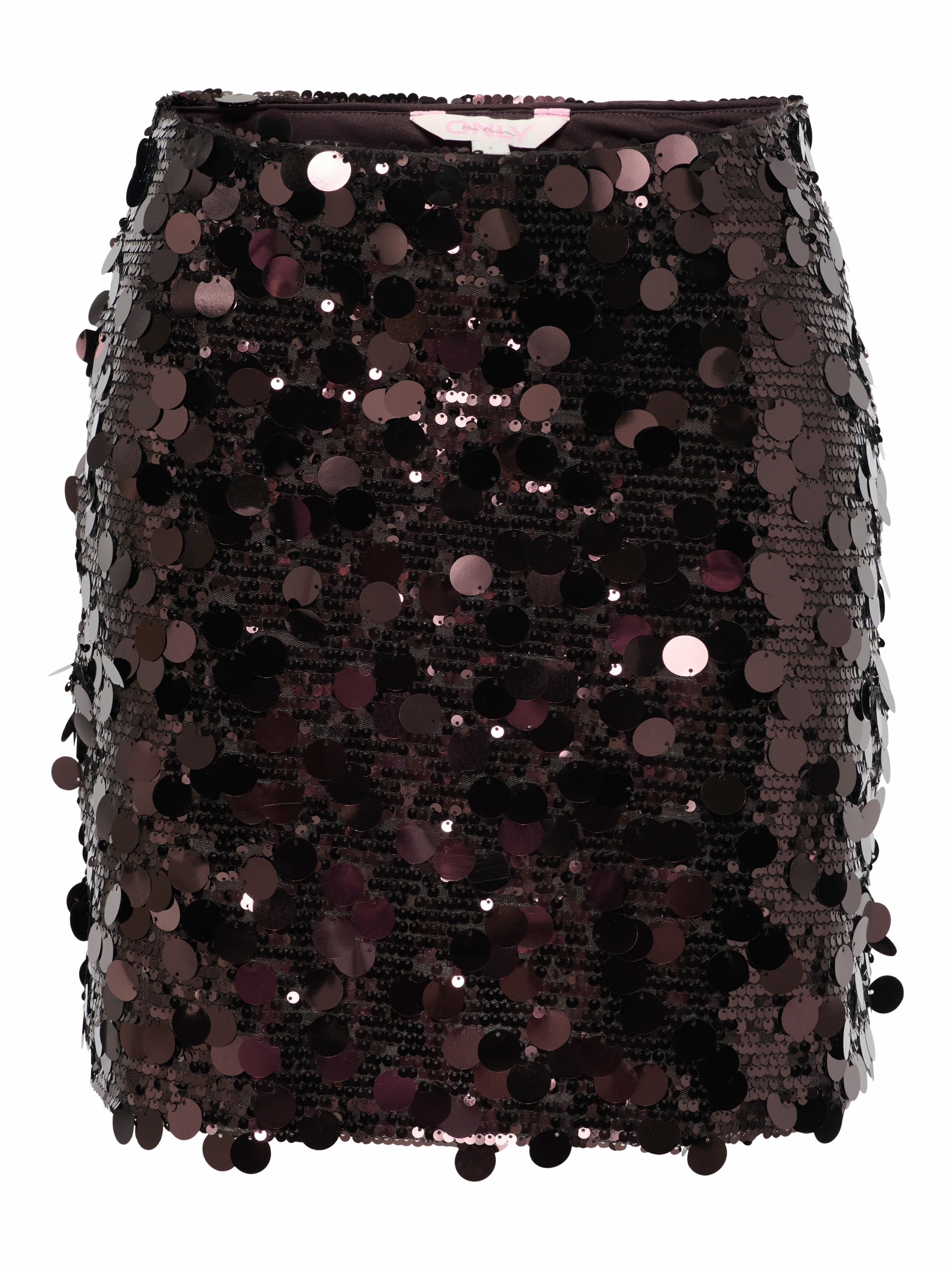 Jadel Brown Sequin Mini Skirt