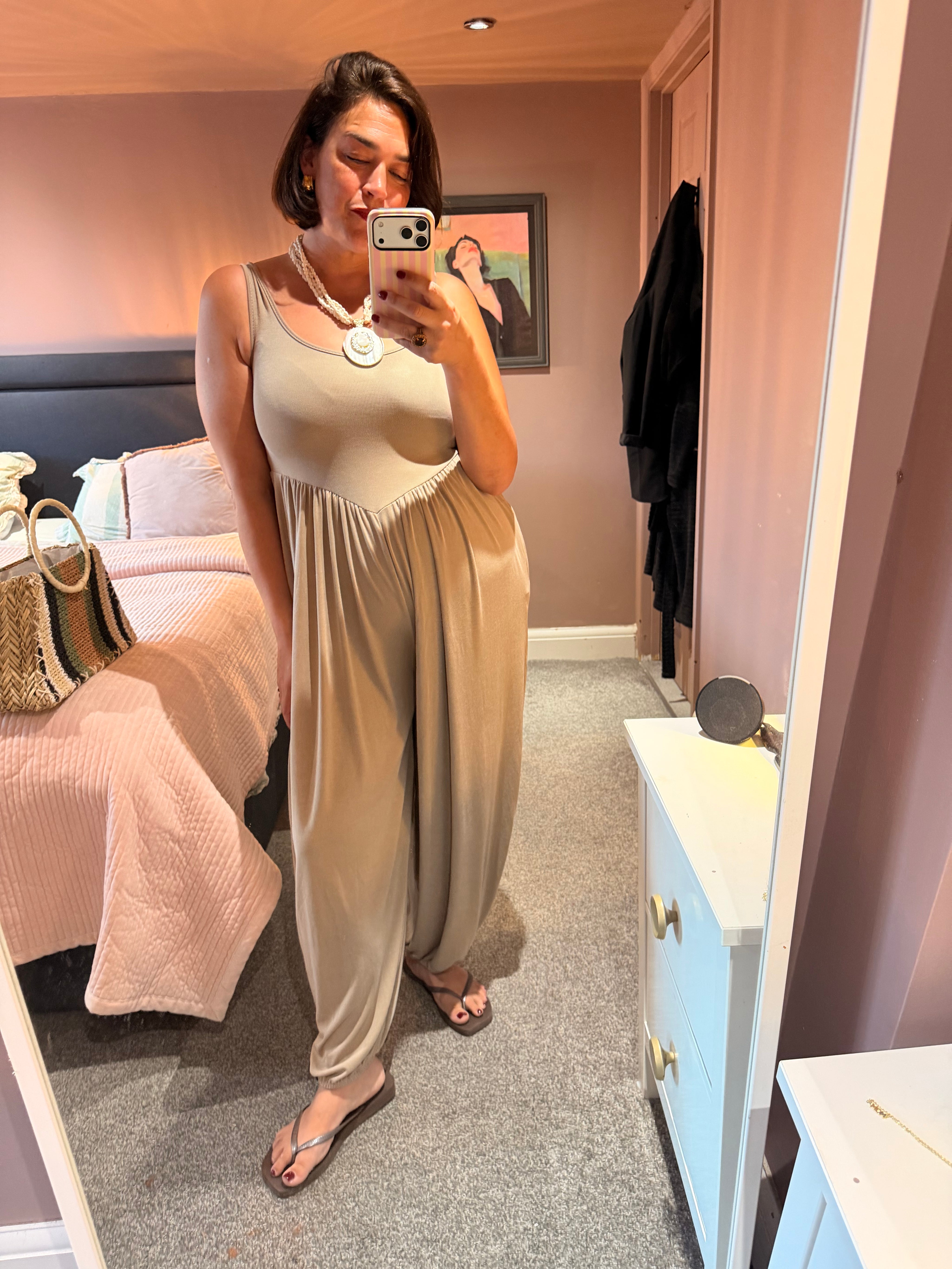 Jesse Balloon Pant Vest Jumpsuit