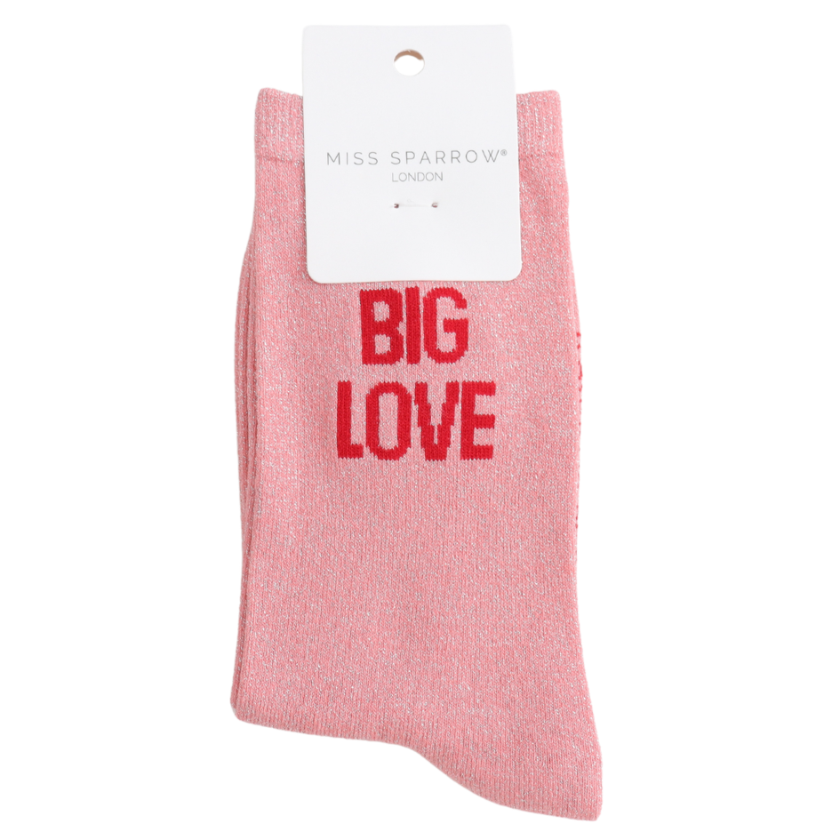 Statment Glitter Socks Big Love
