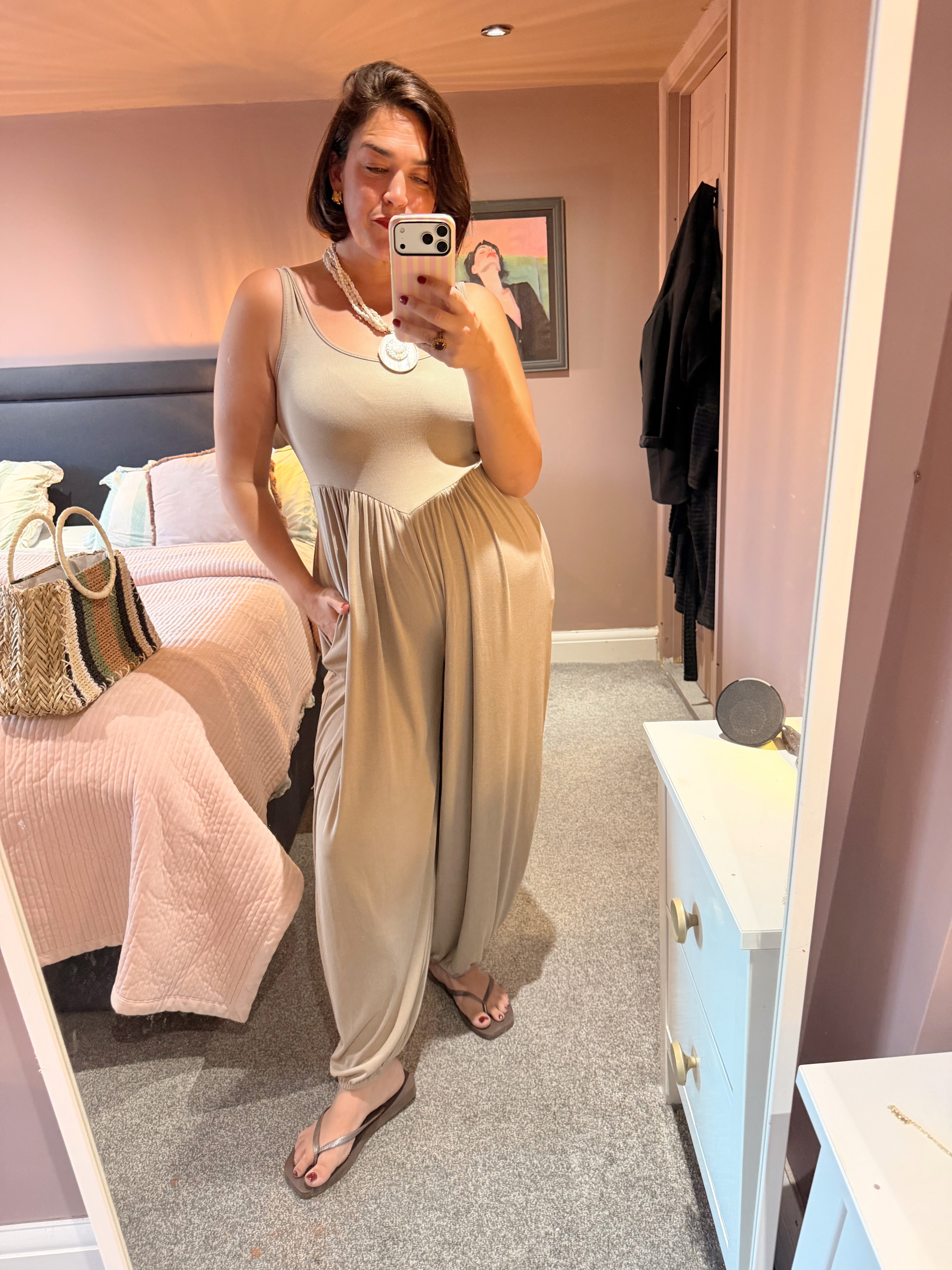 Jesse Balloon Pant Vest Jumpsuit