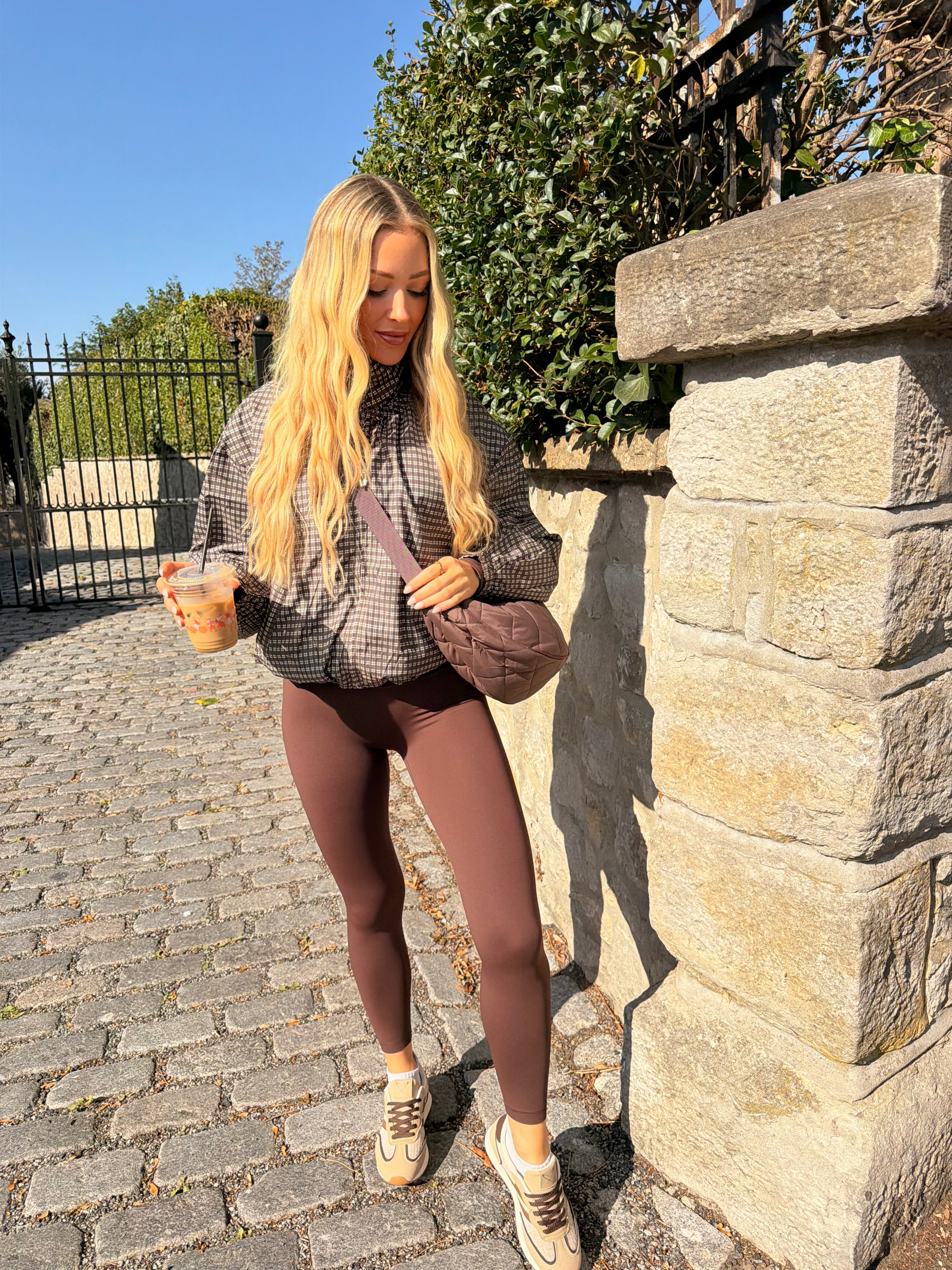 Quilted Brown Hobo Accross the Body Bag