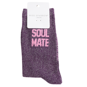 Statment Glitter Socks Soul Mate