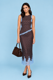 Jane Lace Spot Maxi Skirt