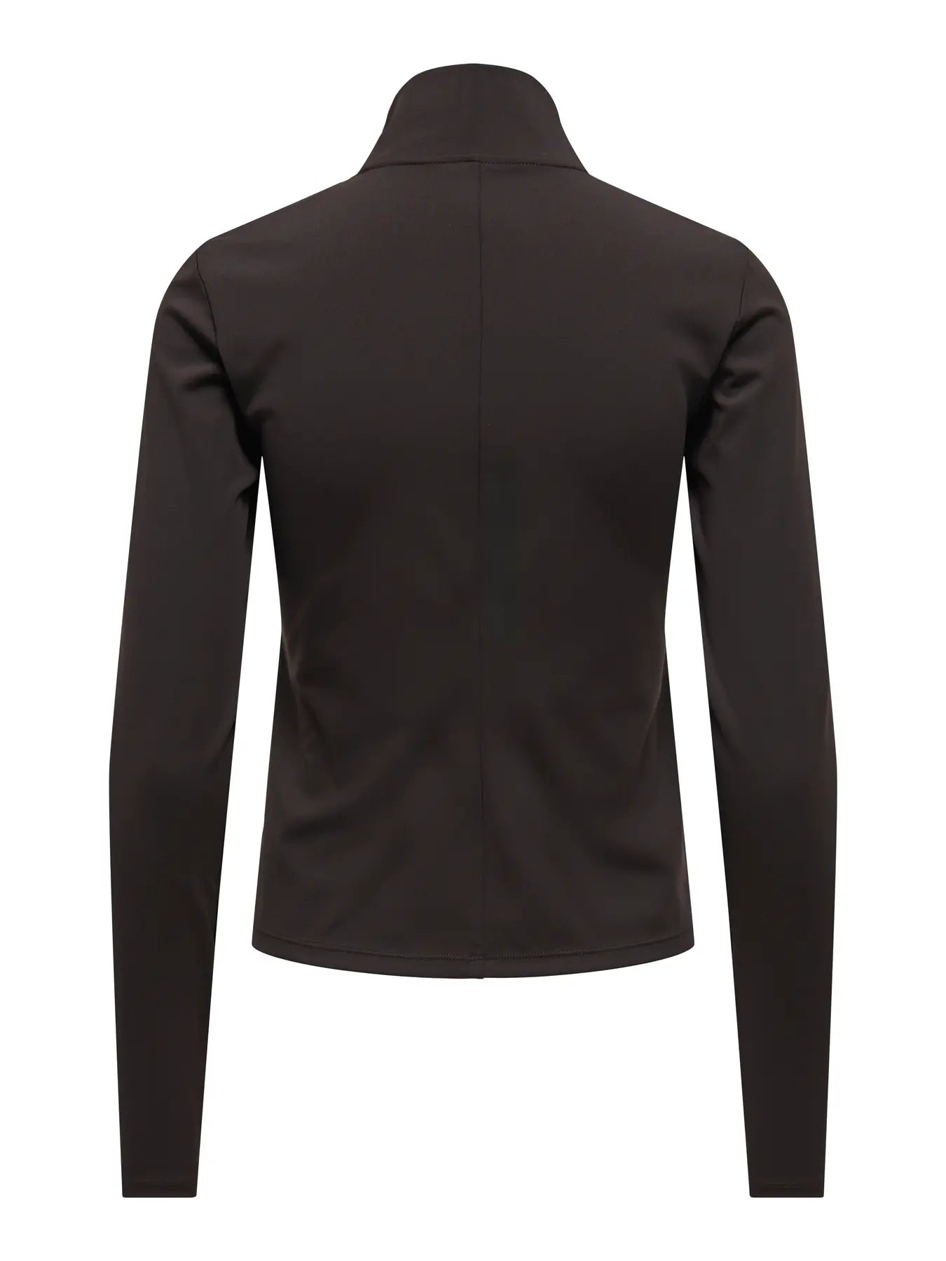 Pmina Sports Zip Up Top Brown