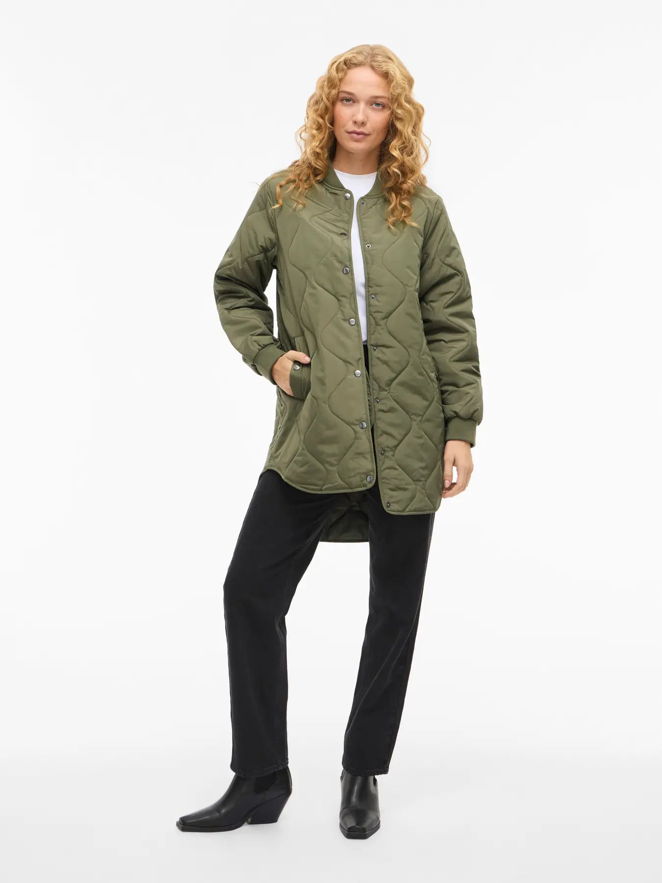 Tate Quilted Longline Coat