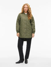 Tate Quilted Longline Coat