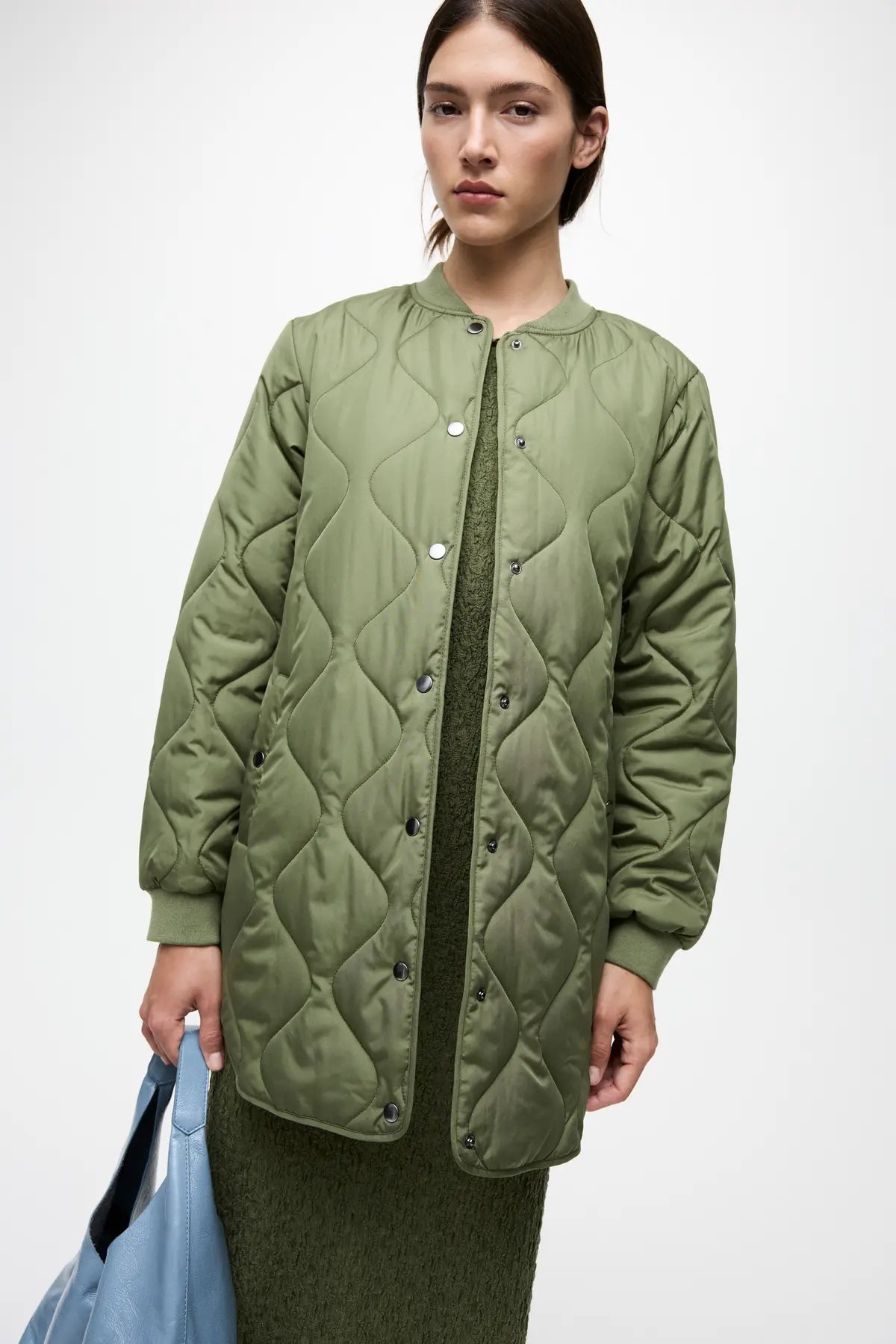Tate Quilted Longline Coat