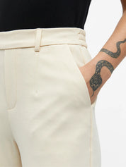 Lisa Cream Wide Leg Trousers