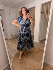 Stella Bandana Print Midi Dress