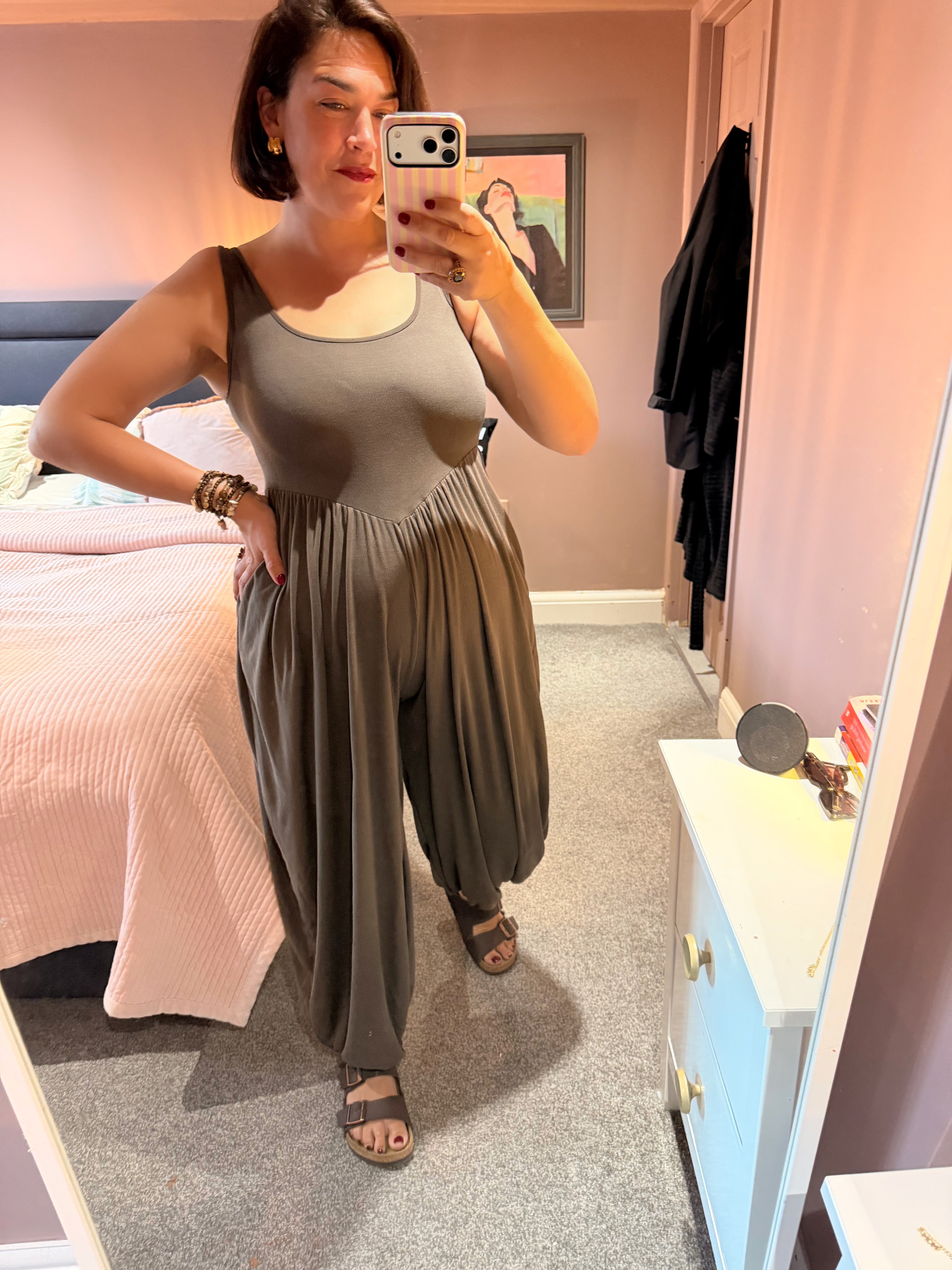 Jesse Balloon Pant Vest Jumpsuit