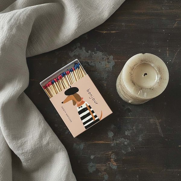 Bonjour Dog Safety Match Box