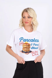 Regular Fit T-Shirt In Pancakes Print