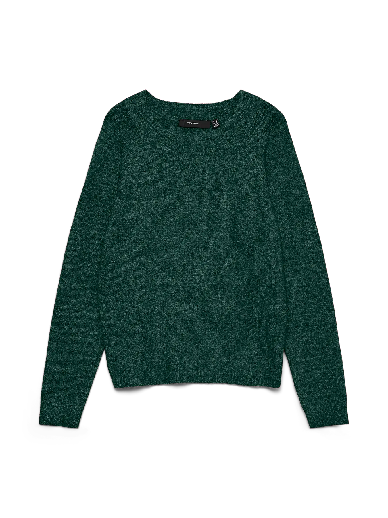 Doffy Dark Green Long Sleeve Knit Pullover