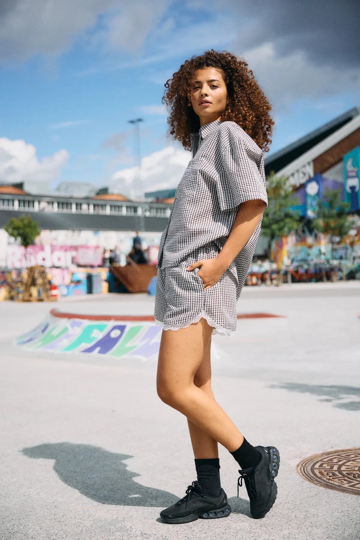 Eliza Brown Gigham Shorts - part of co-ord