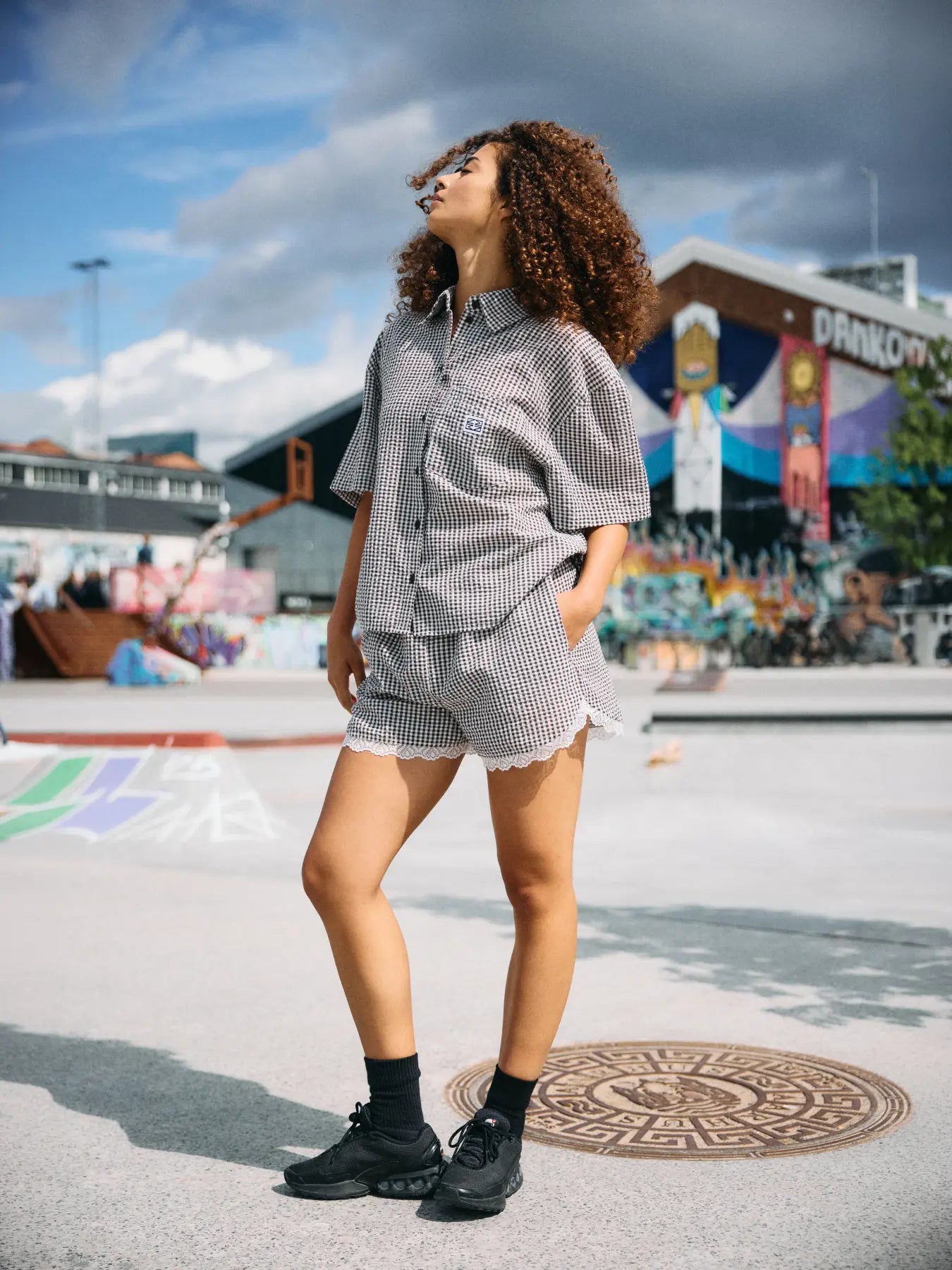 Eliza Brown Gigham Shorts - part of co-ord