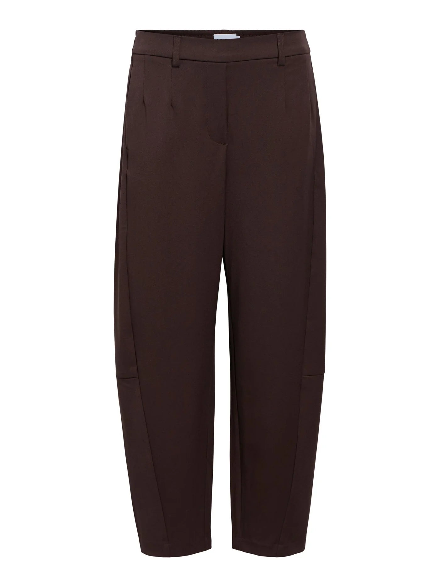 Lisa Barrel Leg Trousers Brown