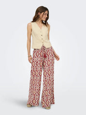 Mikasi Print Wide Leg Trousers