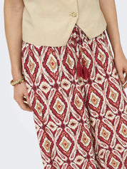 Mikasi Print Wide Leg Trousers