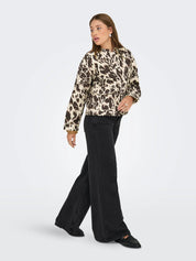 Hallie Cow Print Quilted Jacket
