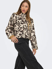 Hallie Cow Print Quilted Jacket