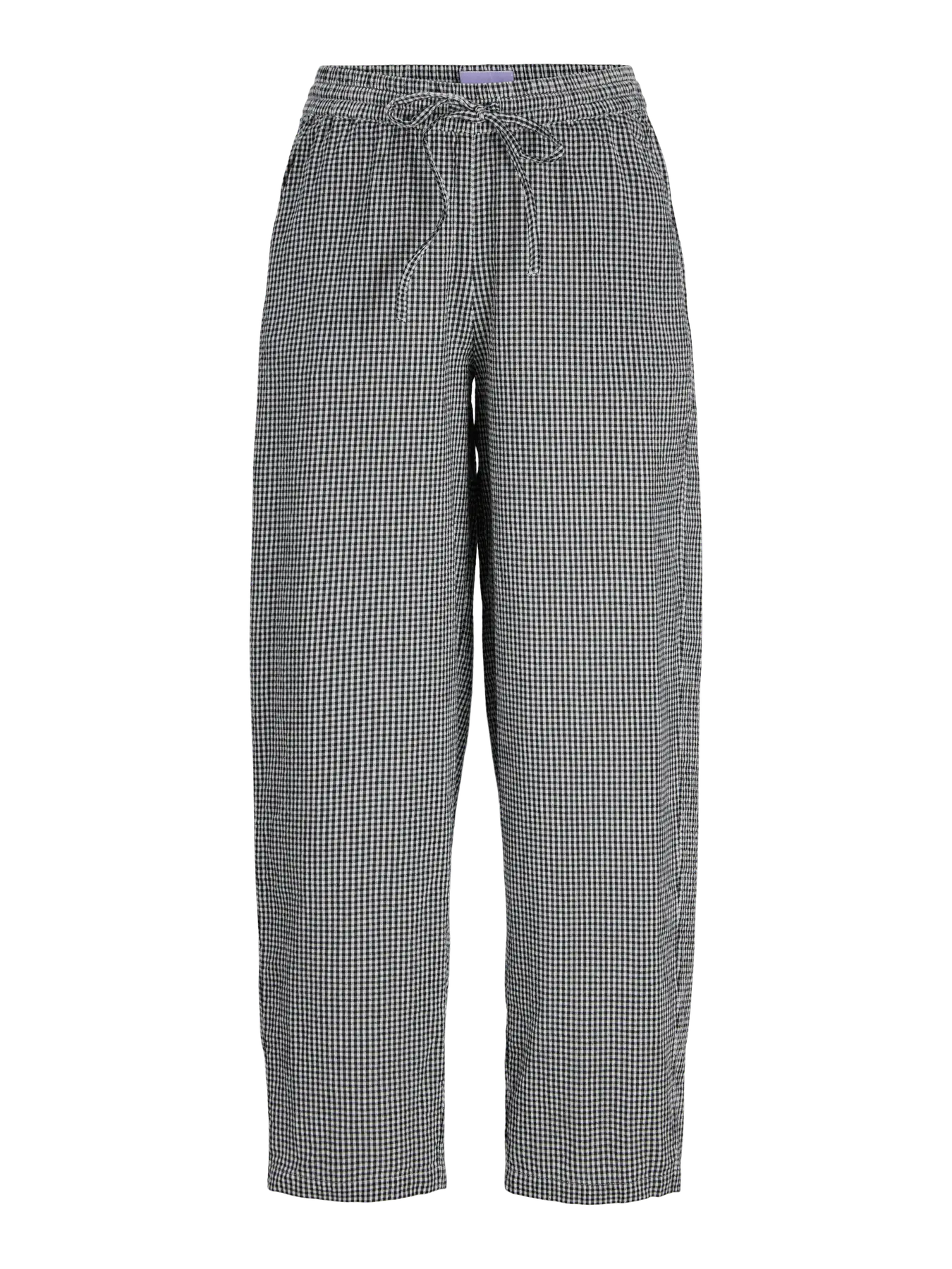 Zoe Seersucker Drawstring Barrel Pant