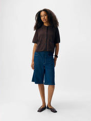 Lynel Brown & Black Contrast Cardigan
