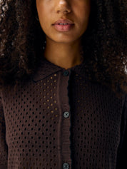 Lynel Brown & Black Contrast Cardigan