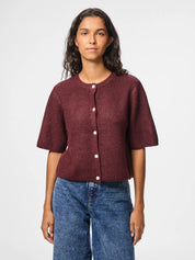 Silly Wine O-neck Knit Cardigan