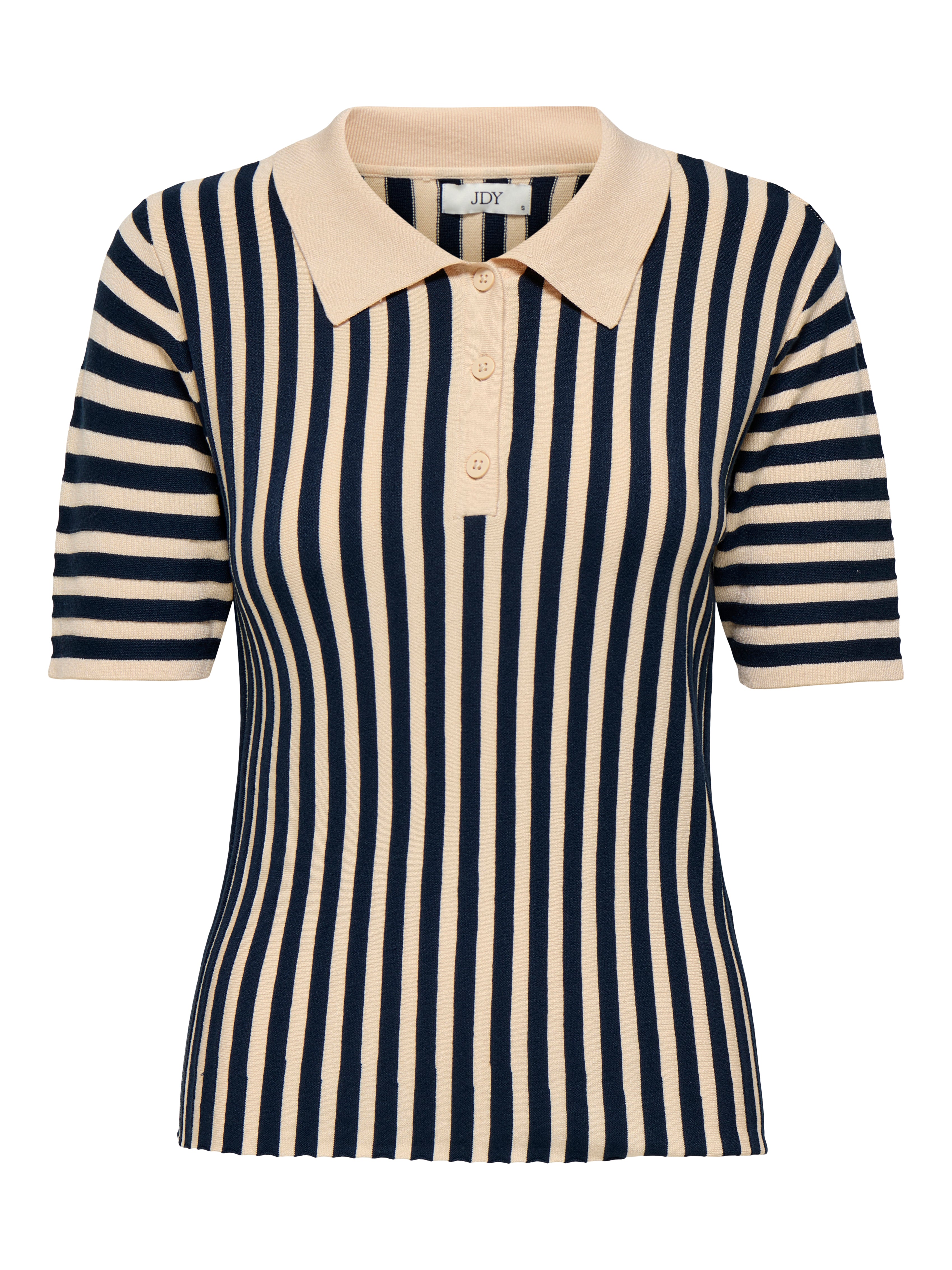 Nola Striped Collar Knit Top