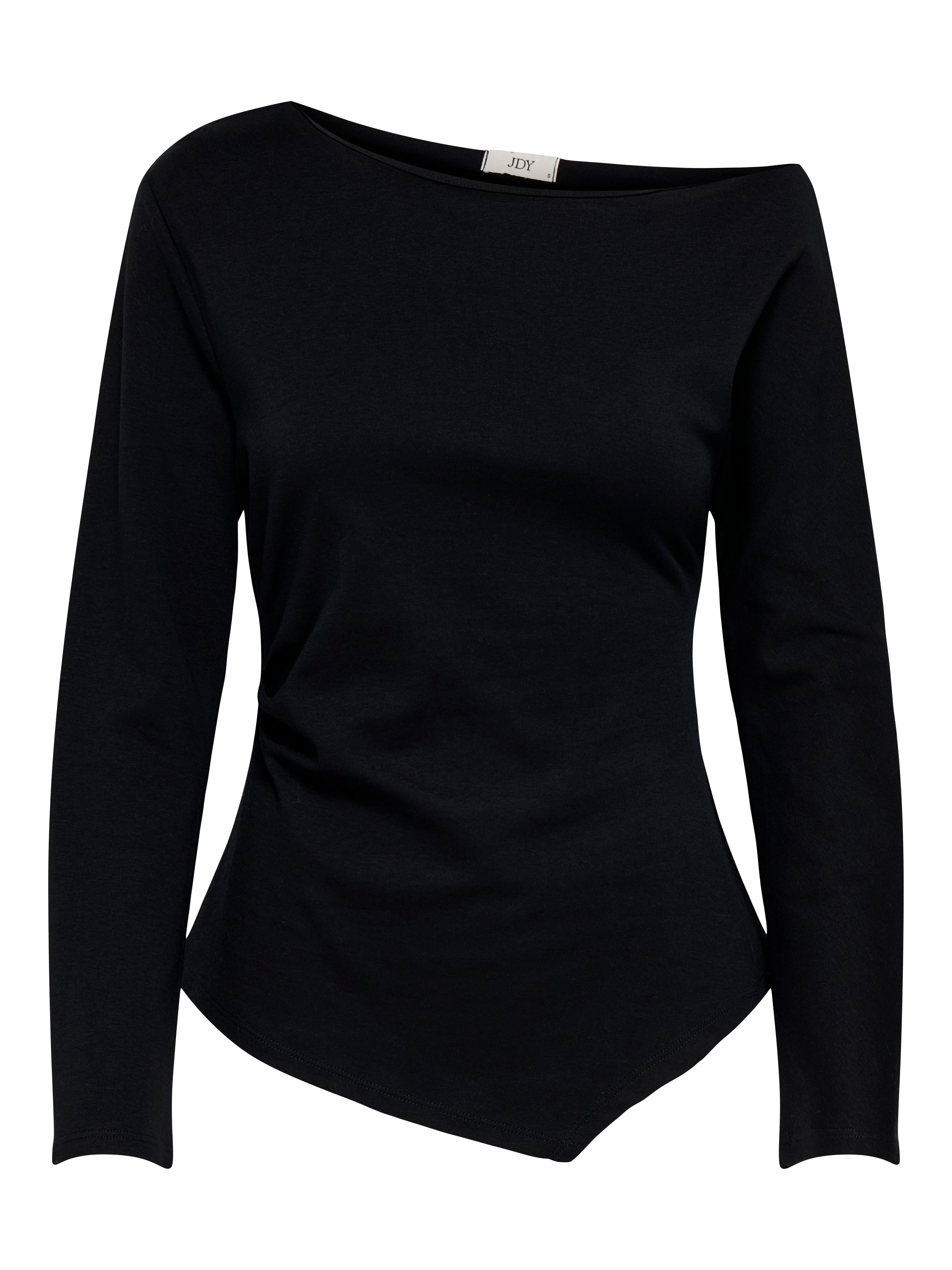 Catie Asymmetric Top Black