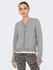 Letty Grey Frill Cardigan