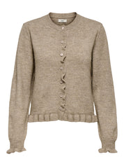 Letty Beige Frill Cardigan