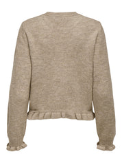 Letty Beige Frill Cardigan
